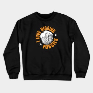 Fossil hunting tshirt - fun paleontology gift idea Crewneck Sweatshirt